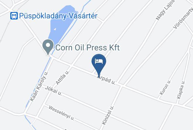 Puspokladany - Arpad Utcai Vendeghaz Maps