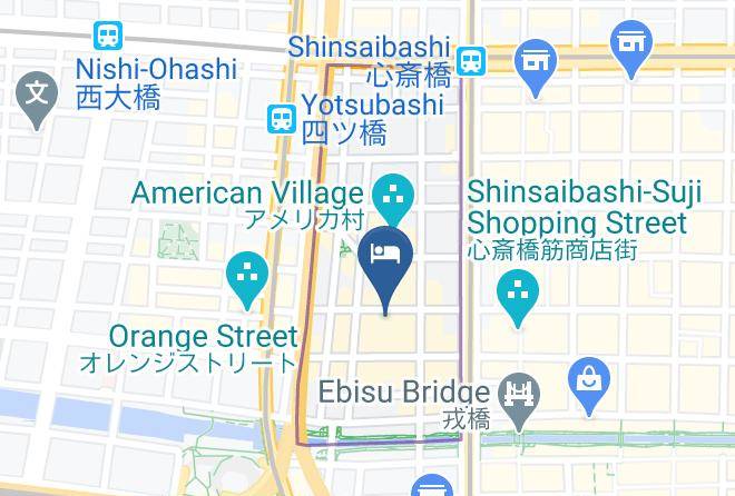 Osaka City Chuo Ward - Arrow Hotel Maps