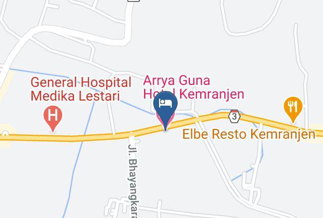 Arrya Guna Hotel Kemranjen Map
