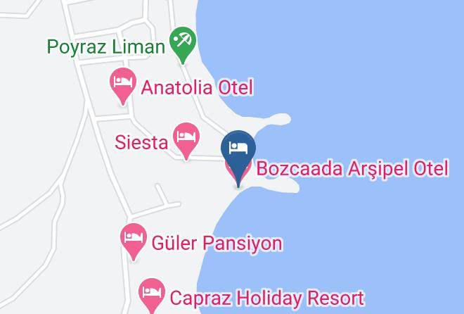 Bozcaada - Bozcaada Arsipel Otel Maps