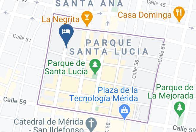 Merida - Art 64 Hotel Boutique Maps
