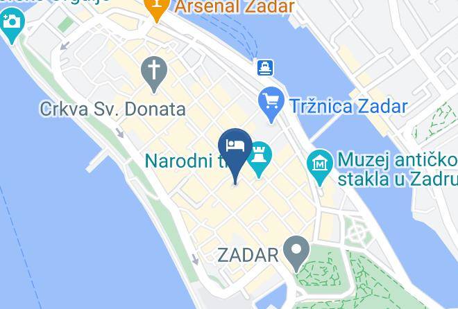 Zadar - Art Hotel Kalelarga Maps