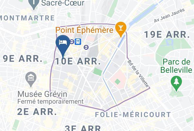 Paris - Art Hotel Lafayette Maps