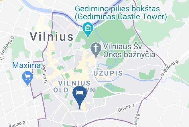 Vilnius - Art Hotel Moon Garden Maps