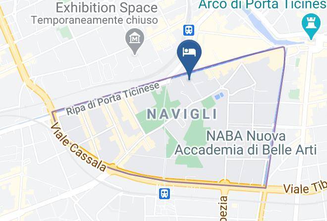 Milan - Art Hotel Navigli Maps