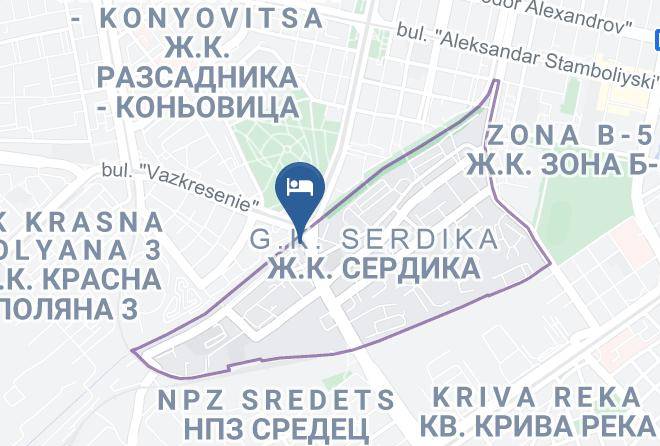 Sofia - Art Hotel Simona Maps