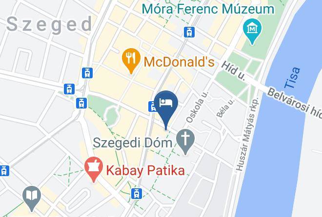 Szeged - Art Hotel Szeged Maps