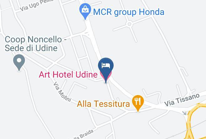 Udine - Art Hotel Udine Maps