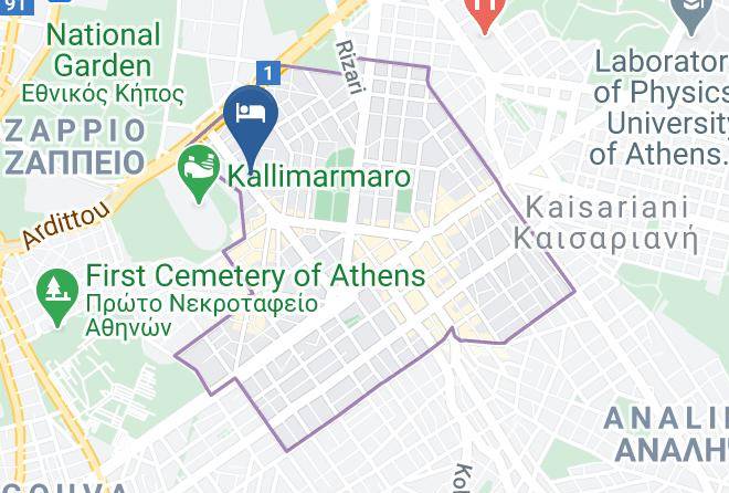 Central Athens - Art In Athens My Greek Vacations Maps