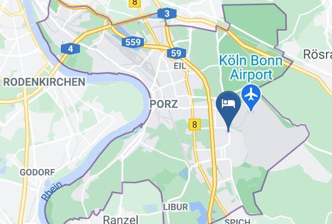 Cologne - Art Of Comfort Hotel Haus Ingeborg Koln Airport Maps
