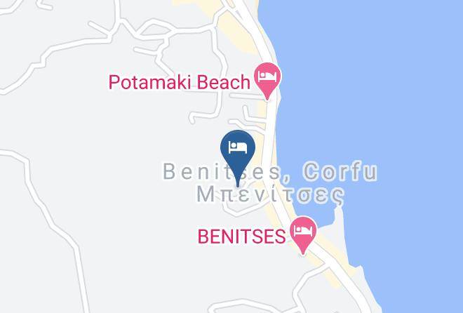 Kerkira - Art Studios Benitses Maps