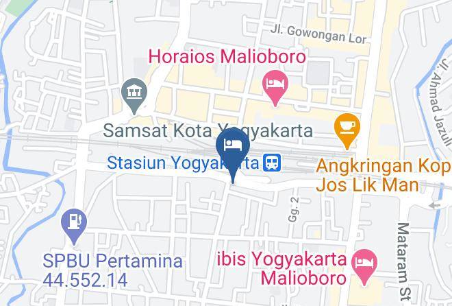 Kota Yogyakarta - Arte Hotel Malioboro Maps