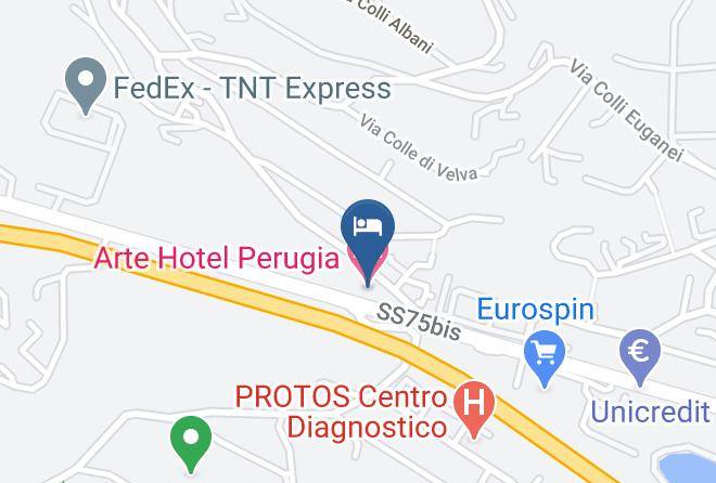 Perugia - Arte Hotel Perugia Maps