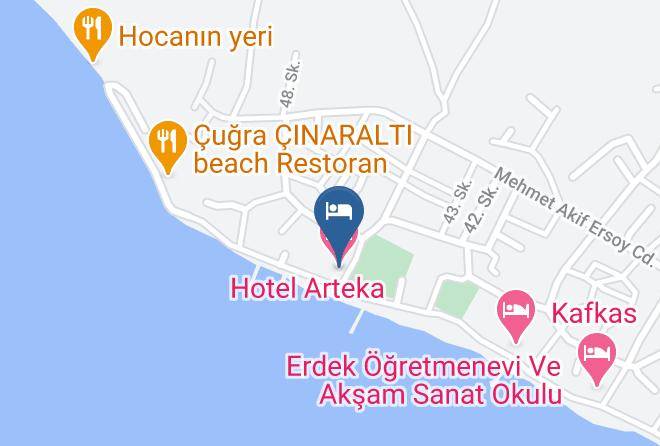 Erdek - Hotel Arteka Maps
