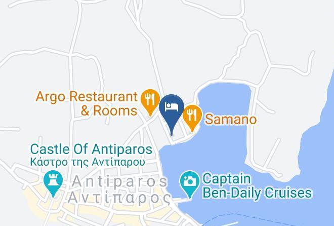 Paros - Artemis Hotel Antiparos Maps