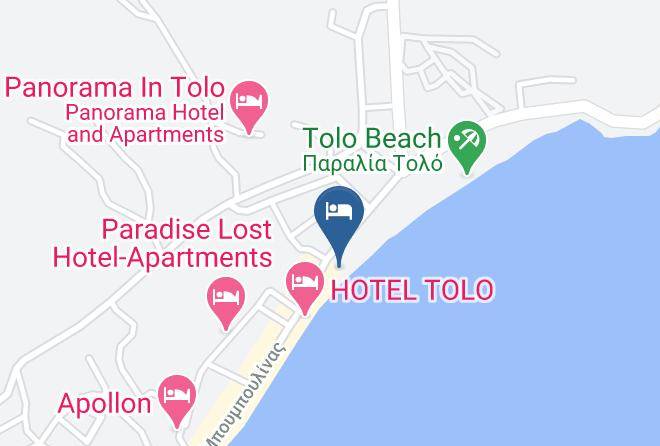 Argolis - Artemis Hotel Maps