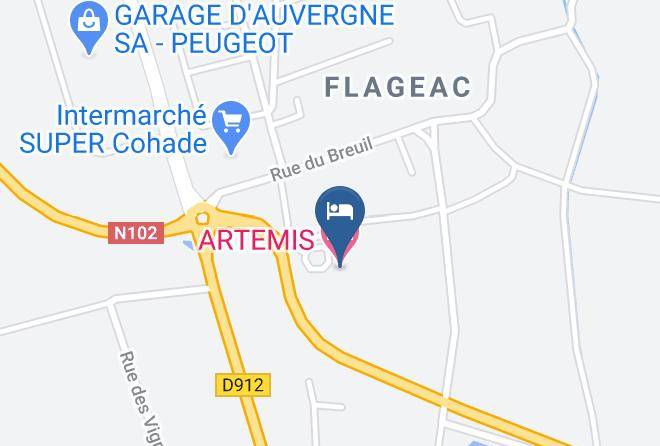 Haute Loire - Artemis Hotel Maps