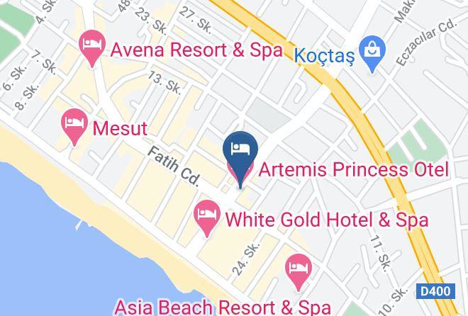 Alanya - Artemis Princess Otel Maps