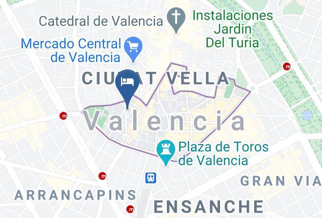 Valencia - Art&flats Bed&breakfast Maps