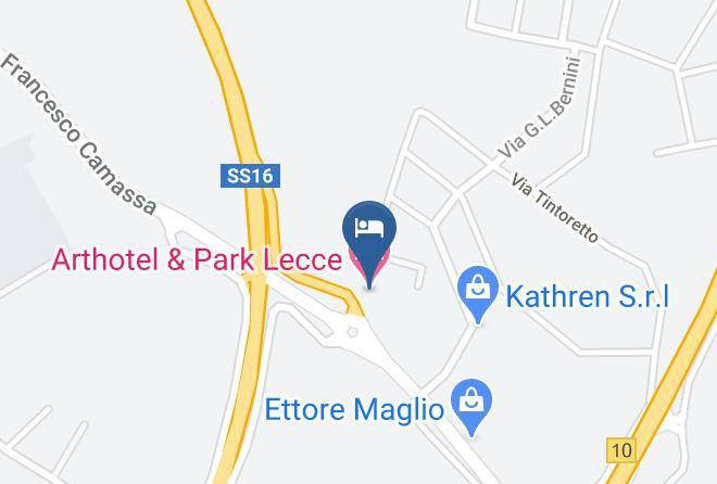 Arthotel & Park Lecce Map