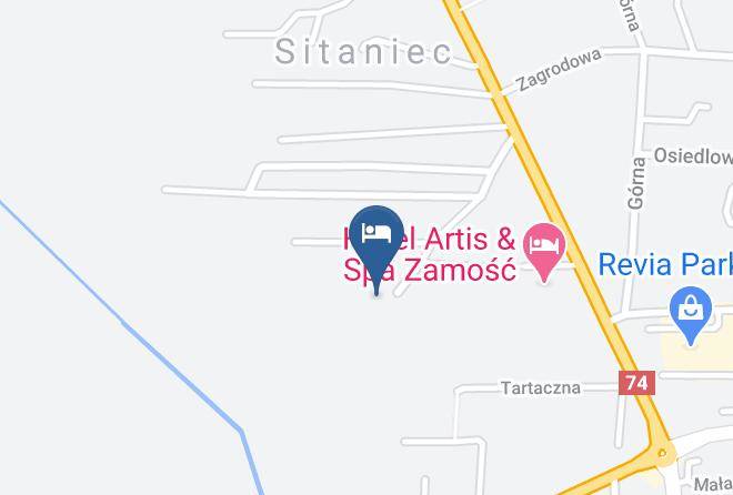 Artis Pokoje Goscinne Map