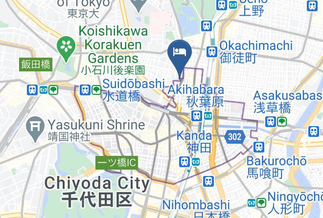 Chiyoda Ward - Bna Studio Akihabara Art Hotel Maps
