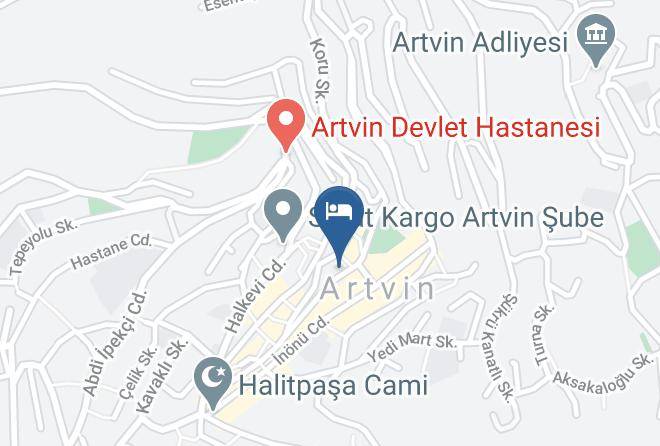 Artvin Carsi - Sadikoglu Otel Artvin Maps