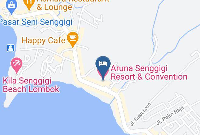 West Lombok Regency - Aruna Senggigi Resort & Convention Maps