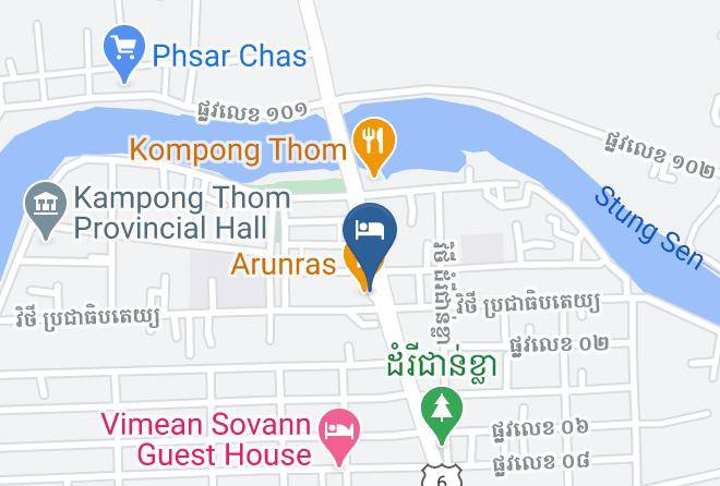Stueng Saen Town - Arunras Hotel Maps