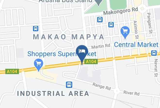 Arusha Backpackers Hotel Map