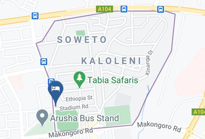 Arusha - Arusha By Night Annexe Maps
