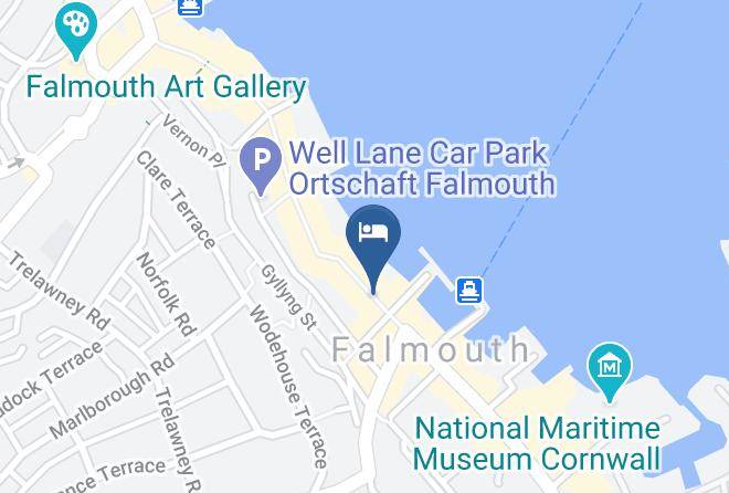 Cornwall - Arwenack Hotel Maps