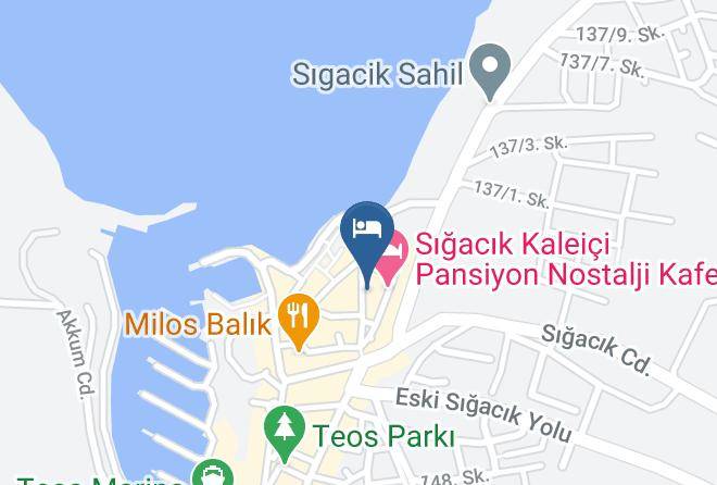 Seferihisar - Arya Pansiyon & Kafe Maps