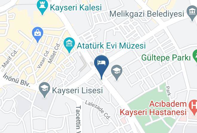 Melikgazi - Arya Rezidans Otel Maps