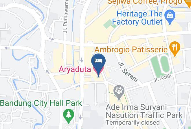 Bandung - Aryaduta Hotel Maps