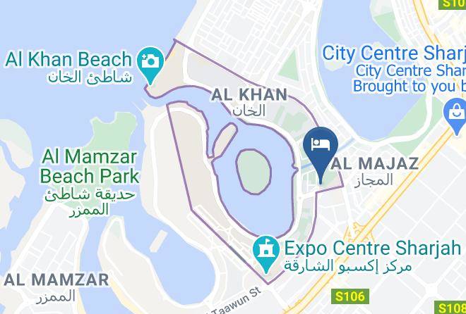 Sharjah City - Aryana Hotel Maps