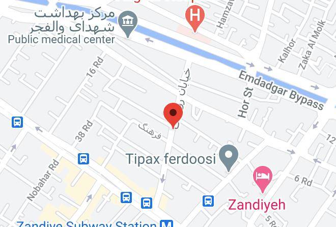 Shiraz - Aryo Barzan Hotel Maps