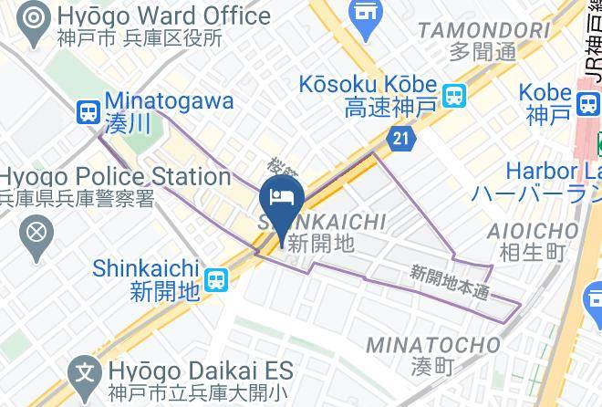 Kobe City Hyogo Ward - Asahi Capsule & Sauna Maps