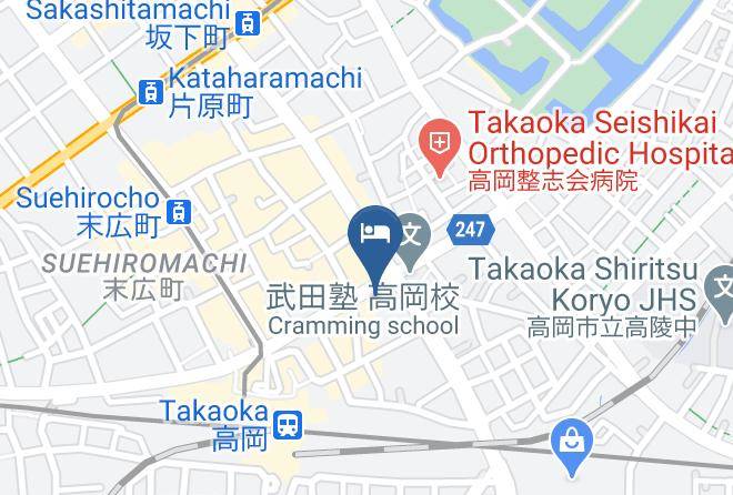 Takaoka City - Asahi City Inn Hotel Maps