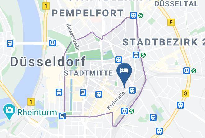 Dusseldorf - Hotel Asahi Maps