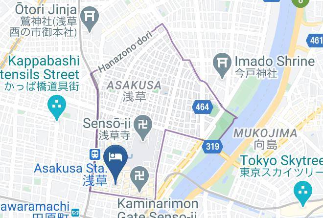 Taito Ward - Asakusa Central Hotel Annex Maps