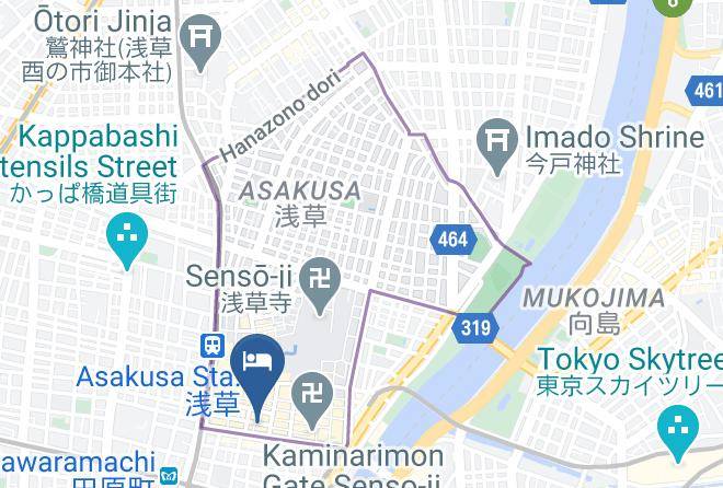 Asakusa Central Hotel Map