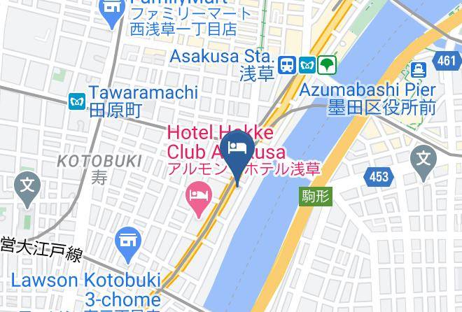 Taito Ward - Asakusa Hotel Hatago Maps