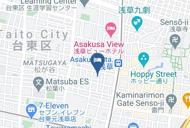 Taito Ward - Asakusa Ryokan Toukaisou Maps