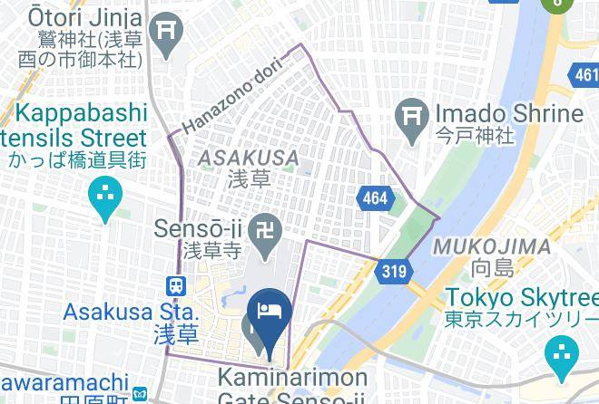 Taito Ward - Asakusa Town Hotel Maps