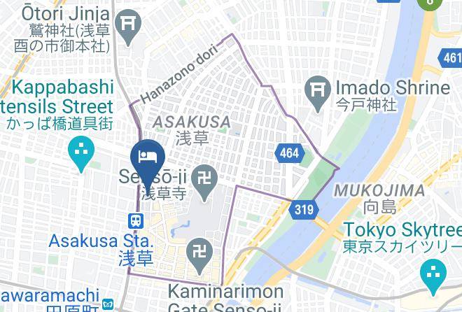 Taito Ward - Asakusa View Hotel Annex Rokku Maps