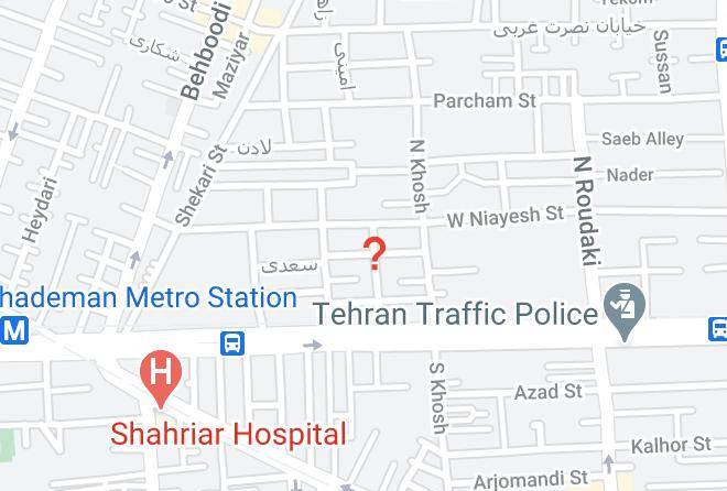 Tehran - Asareh Hotel Maps