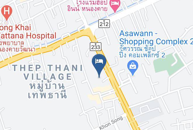Amphoe Mueang Nong Khai - Asawann Hotel Maps