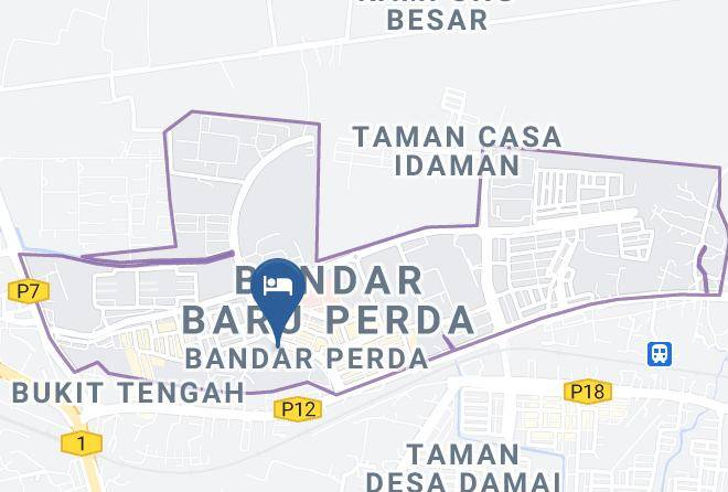Bukit Mertajam - Asbah Homestay Bandar Perda Penang Maps
