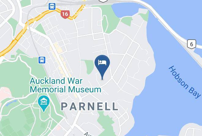 Auckland Parnell - Ascot Parnell Boutique Bed And Breakfast Maps